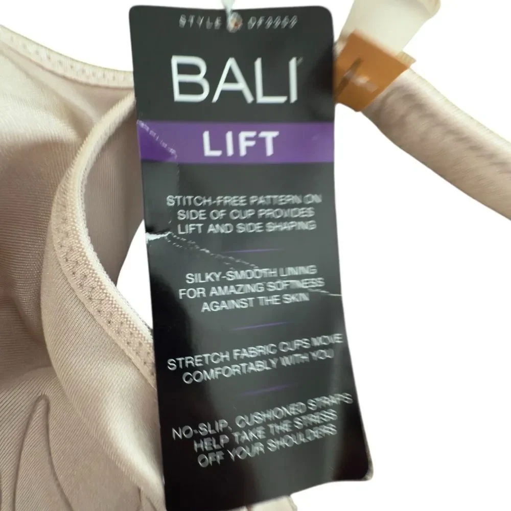 Bali Side Shaping Underwire Lift Bra. 36DD. NEW.